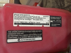 GX 670 Motor for auger