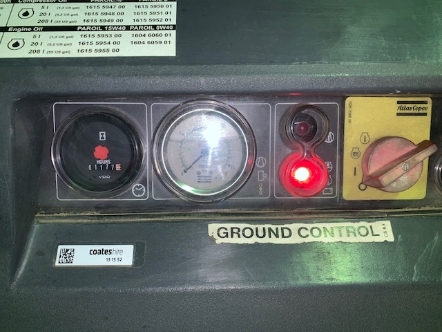 Atlas Copco XAS130 cfm, Deutz diesel with low hours, just been serviced ready to g to work auto idle