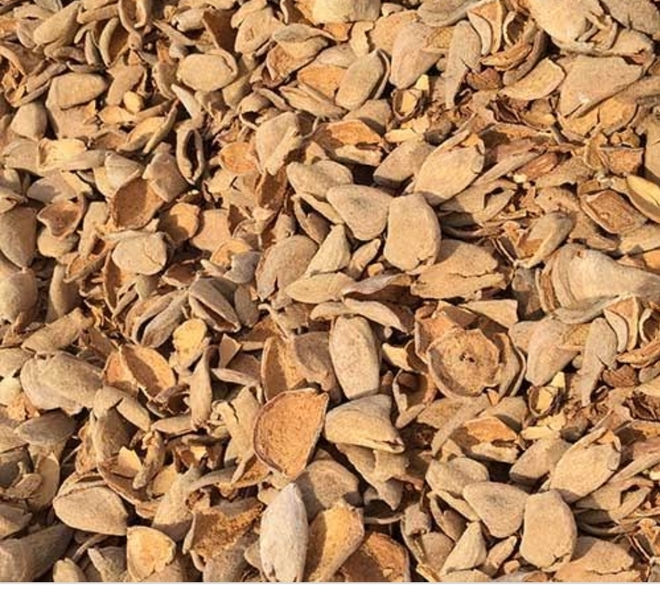 Almond hulls.  Milled and unmilled
