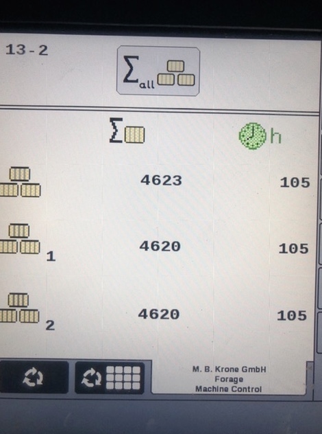 2019 Krone Big Pack 1290HDP-HS Square Baler 