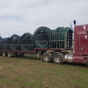 5 Rolls of 200m x 50mm Poly Irrigation Pipe