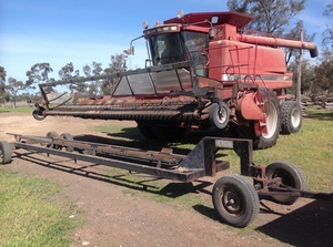 1996 Case IH 2188 With 22ft Knuckey Pickup Front