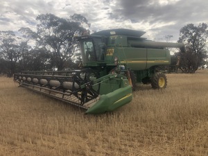 2007 John Deere 9660STS  Header with 36' Draper Front & Trailer