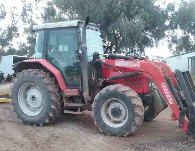 Massey Ferguson 6255 Tractor with Burder FEL Bucket & Forks