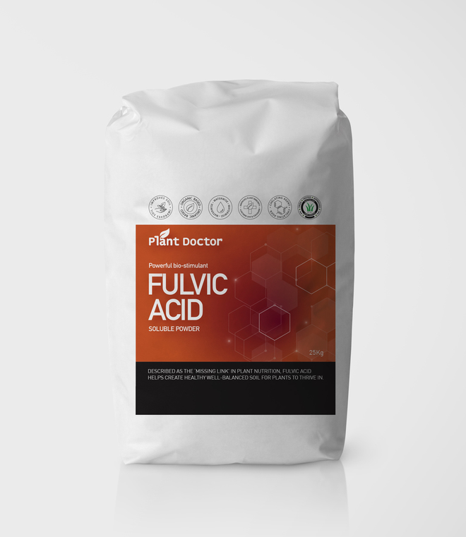 Fulvic Acid Powder 92% - Premium, Concentrated & Soluble - Certified OMRI organic 25kg bag- FREE DELIVERY AUSTRALIA WIDE