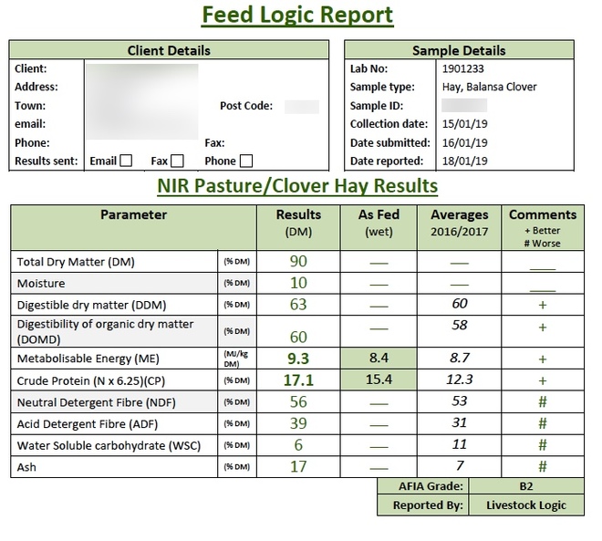 500mt Balansa Clover Hay 550-600kg 8x4x3 Bales