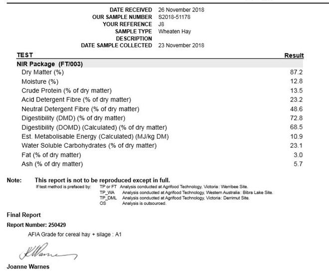 Wheaten Hay 8x4x3 Bales