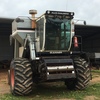 ALLIS-CHALMERS L3 GLEANER HEADER FOR SALE w Front 2 Reels & LEITH Comb Trailer
