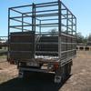 Flat Top Tandem Trailer with,sides & stock crate!