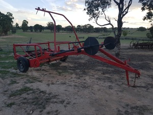 Stevens Round Bale Feedout Cart 