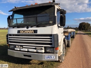 1994 Scania Prime Mover with 34ft Flat Top Trailer