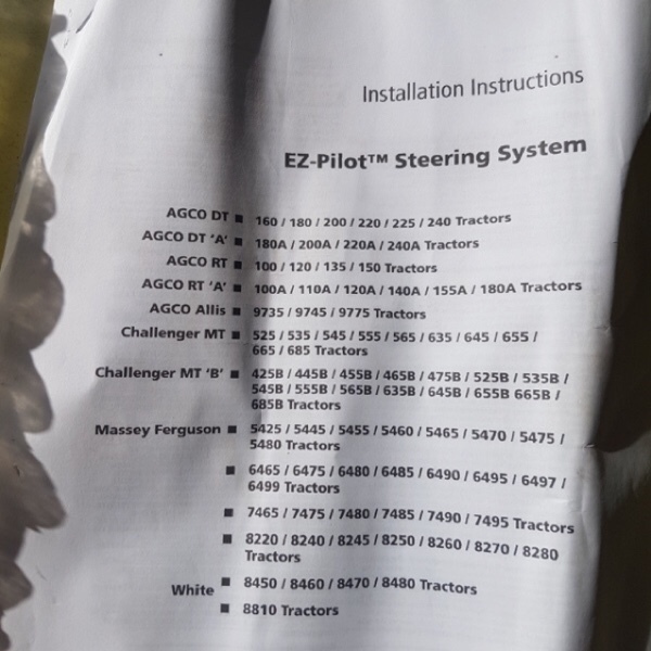 Trimble Ez-Steer mounting bracket 