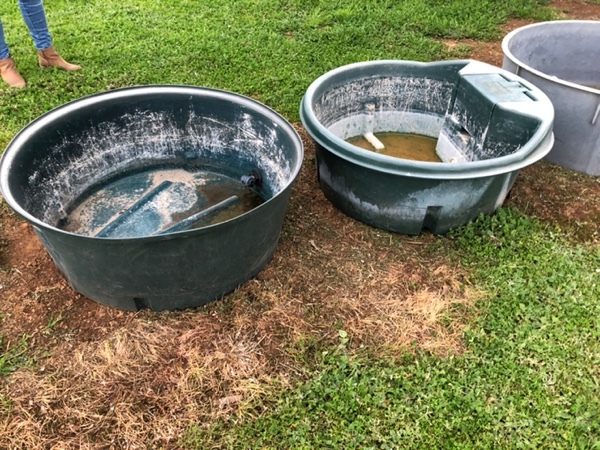 3 x small water troughs - price for all 3