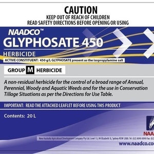20 cents off per ltr for PMM's for Naadco Glyphosate 450 in 20L Drums. SUBJECT TO AVAILABILITY