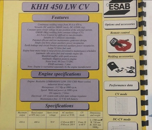 Esab Engine Driven Welder/ 12kVA Generator