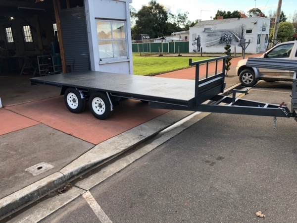 4.8 x 2.2 flat bed trailer 
