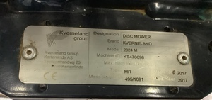 Kvernaland 2324 Disc Mower