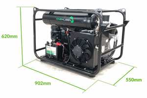 New 35 CFM Compact, Light Weight, Mobile Screw Air Compressor- Petrol