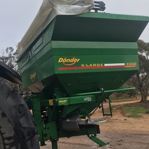 Donder CGSA 3000 Litre Linkage Fertilizer Spreader. European Made Ex Cond