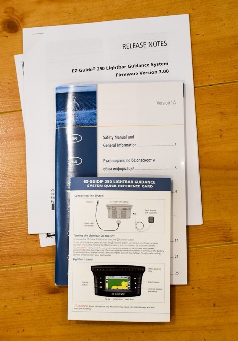 EZ- GUIDE 250 Lightbar Guidance System