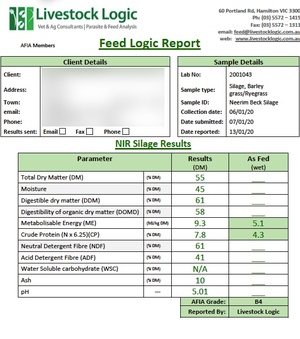 800 x Silage 500kg 5x4 Round Bales