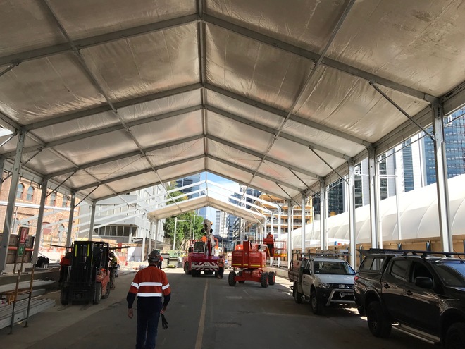 80m x 15m ALUMINIUM SHED STRUCTURE **FOR SALE**