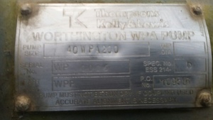 Thompson Kelly & Lewis Pump