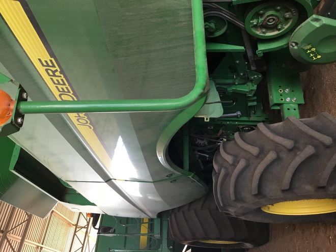 John Deere S660 with or without 630D platform and trailer.