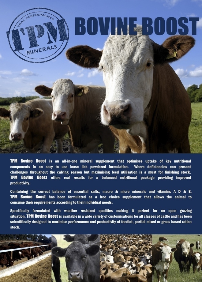 Under Auction - TPM Minerals Bovine Boost - 2% + GST Buyers Premium On All Lots 