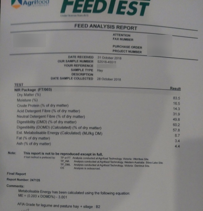 110mt Canola Hay 550kg 8x4x3 Bales