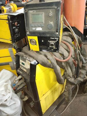ESAB Aristo 4001i 400A MIG/MAG/TIG/MMA Welder w/ Feed 3004 Water-Cooled Mobile