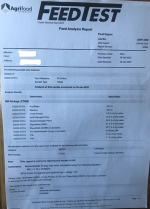 320 x Silage 600kg Round Bales