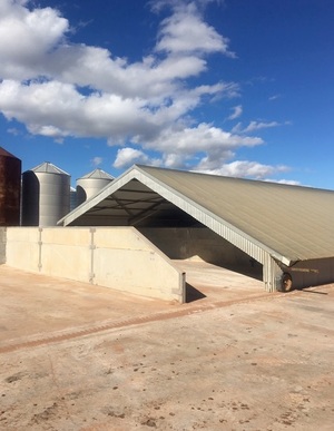 Roll Over Roof Fertiliser Shed
