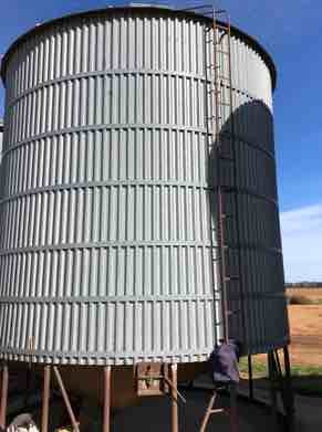 2 x Nelson Silo Approx 40m/t Wheat
