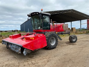 2015 Massey Ferguson WR 9770 Windrower with Mower Front