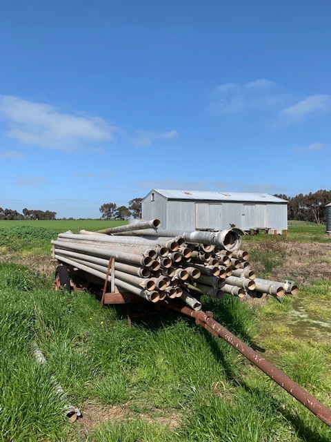 Pope Water Winch with 60 lengths of 4 in pipe 