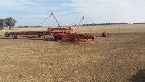 60ft Morris coil packers and harrows