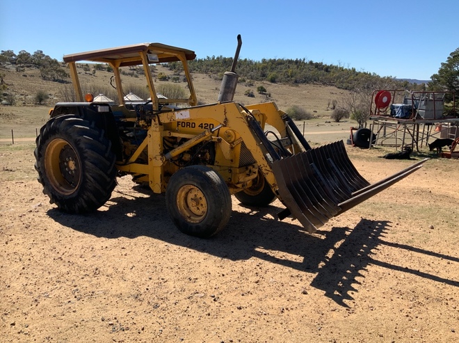 Ford 420 2WD with Loader Bucket