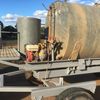 5000 litre gal tank on trailer with honda pump 