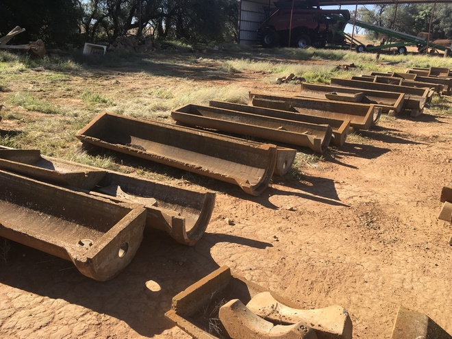 Under Auction - (A132) - Rocla Concrete Troughs 