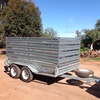 Tandem trailer and stock crate