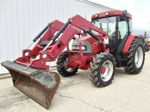 McCormick CX85 85HP 4WD Tractor w/ Loader, Bucket, Forks, Flail Mower