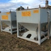 Portable Grain or Pellet Hopper with Solid Galvanised Stand