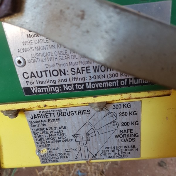 Jarret 300kg Backsaver Crane