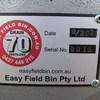 2020 Model 70 Ton Easy Field Bin Mother Bin As New.