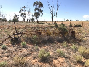 Under Auction - Under Auction (A133) - Yellow Hay Rake - 2% + GST Buyers Premium On All Lots 