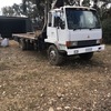 1987 Mitsubishi Tray Truck with Crane