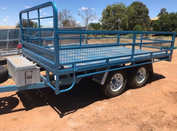 16' x 8' Flat Top Tandem Trailer With Sides