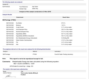 Oaten Hay  500 Bales