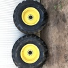 Steer Tyres on Rims off a John Deere Header